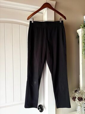 Who What Wear Black Knit Straight-Leg Pants